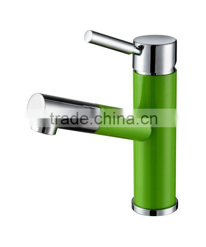 2014 hot stoving varnish finish single lever basin faucet by low price