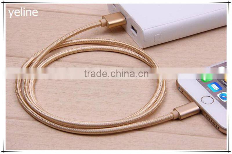 2 sided usb one plug weave data cable for OPPO R9/N1/A53
