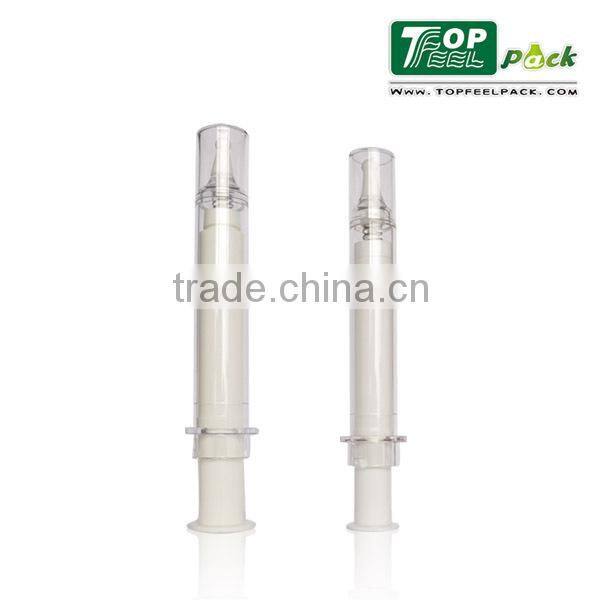 Mini small size 2ml syring for cosmetic packaging , for eye serum care