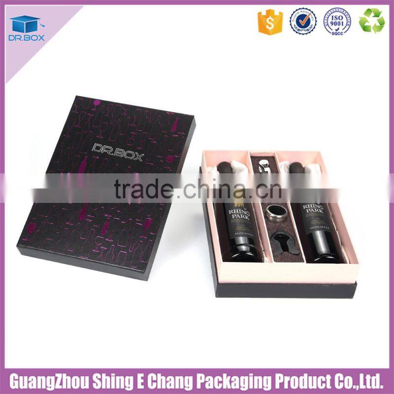 Low MOQ Experienced Custom luxury Design Rigid wine box