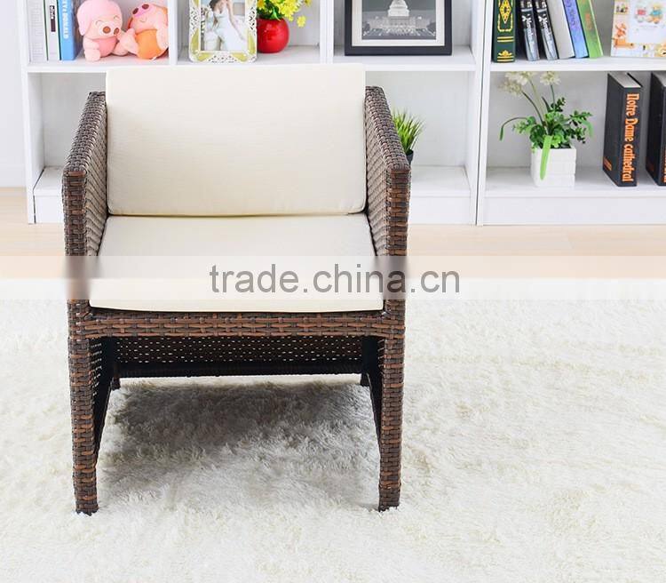 Simple Design Dining Room Furniture Garden 4 Chairs Rattan Wicker Outdoor Tea Dinning Table Set
