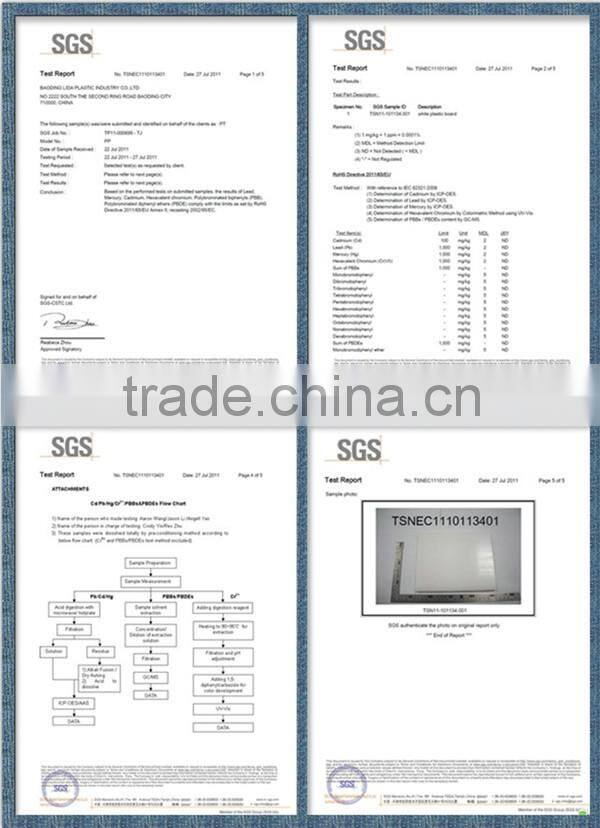 Natural PP Sheet With Excellent Formability