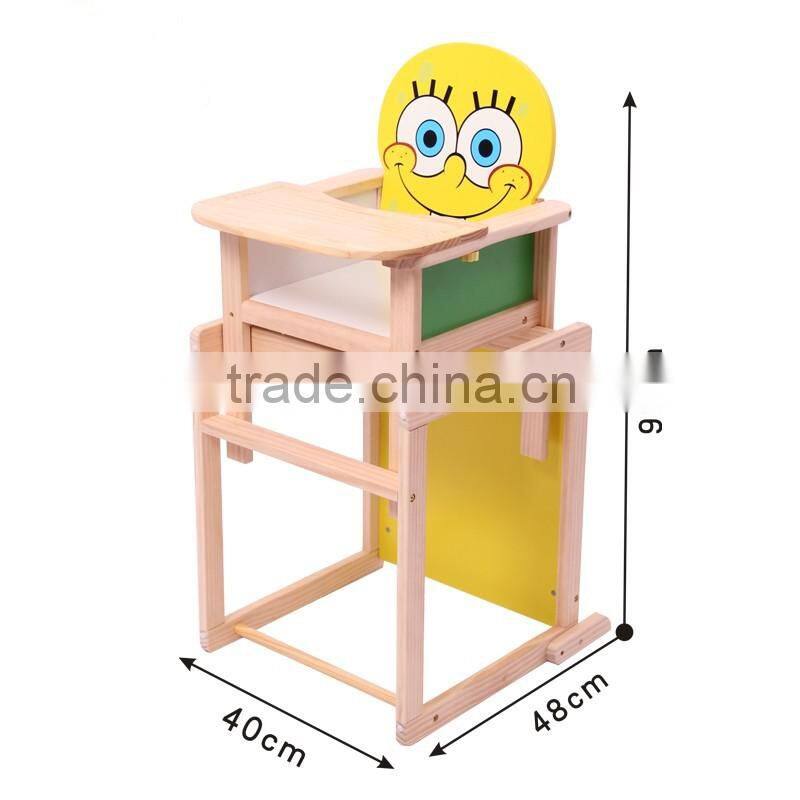 2015 New design Safe and health baby chair for restaurant and can be table sets