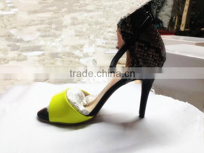 Ladies party wear shoes high heel sandals catwalk 2016 handmade sandals african dress shoes