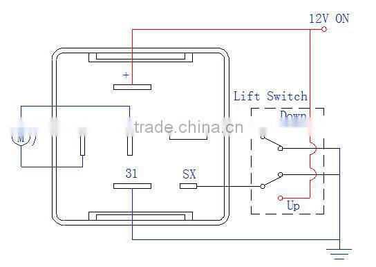 Automotive window lifter controller auto relay 12V 24V 6 pin WM AC050
