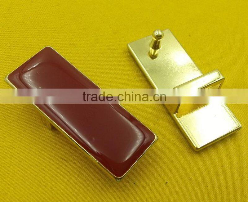16mm inner Gold NF Red enamelled buckles For ladies Belt -- MD5594