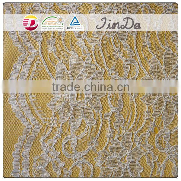 Top seller white high quality material cotton lace for all kinds of shirts