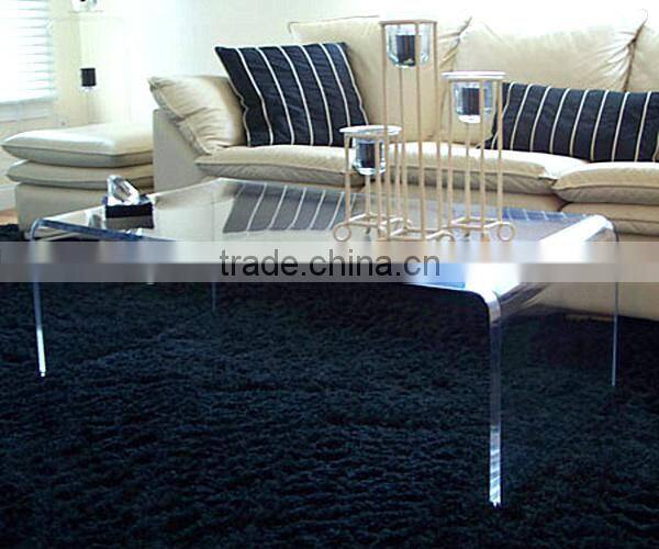 hot sale fashion simple custom clear acrylic coffee table