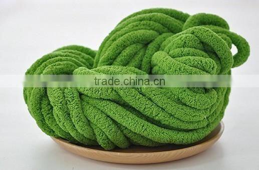 100%polyester/wool/acrylic big loop thick fancy roving yarn for knitting caps/scarves