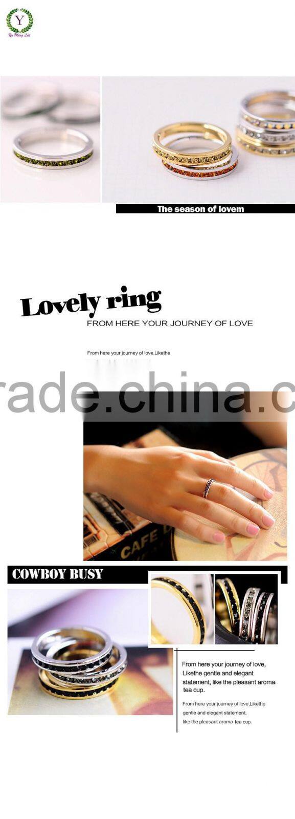 smart simple gold white ring designs