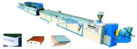 Conical Double Screw WPC Extrusion Line for deck/door/fence