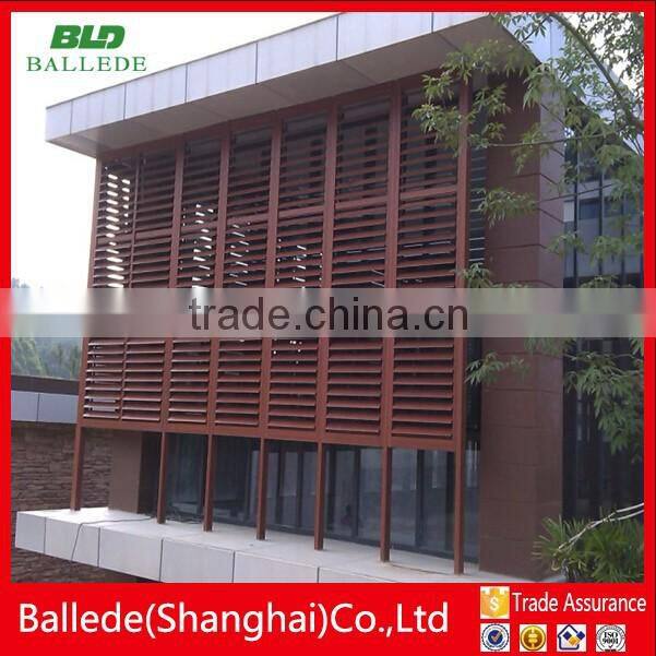 high quality fixed aluminum fencing louver from shanghai
