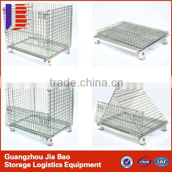 China Supplier Warehouse Metal Storage Cage With 4 Wheels