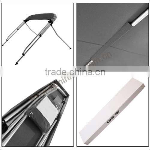 UV Protector Pontoon boat accessories with rear support poles