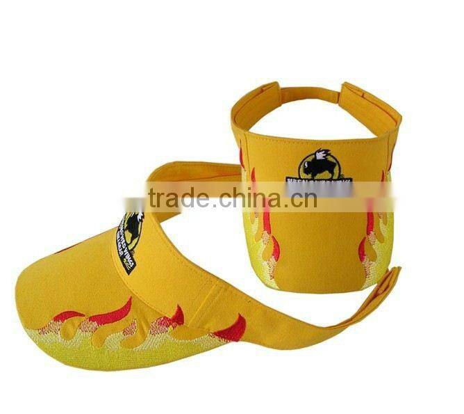 OEM fashion high quality sports custom cheap visor/ sun visor/ pvc sun visor cap