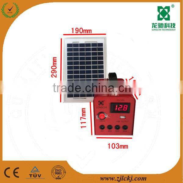 5W12V solar power system for home with LCD