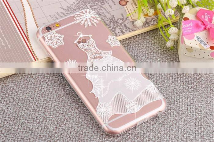 for iphone 6 6s clear tpu case diamond luxury design