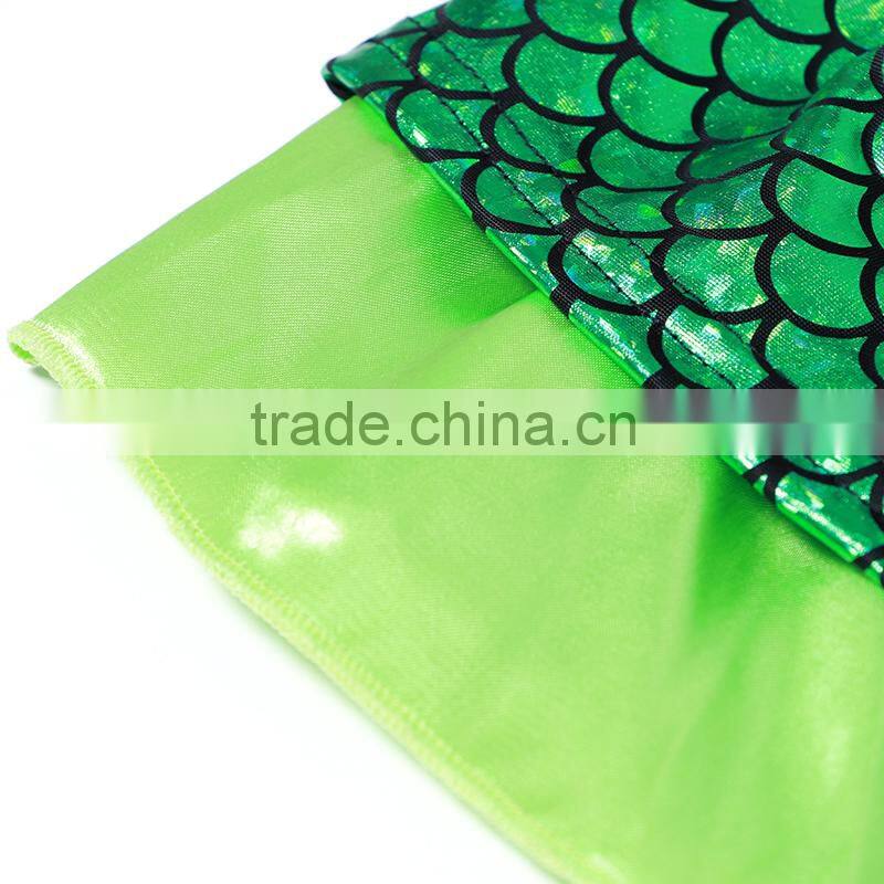 New arrival children's mermaid sets pretty dress with purple pants