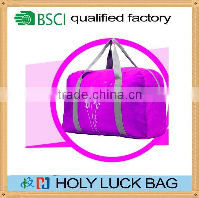 Easy carry cheap foldable travel tote luggage duffle bag