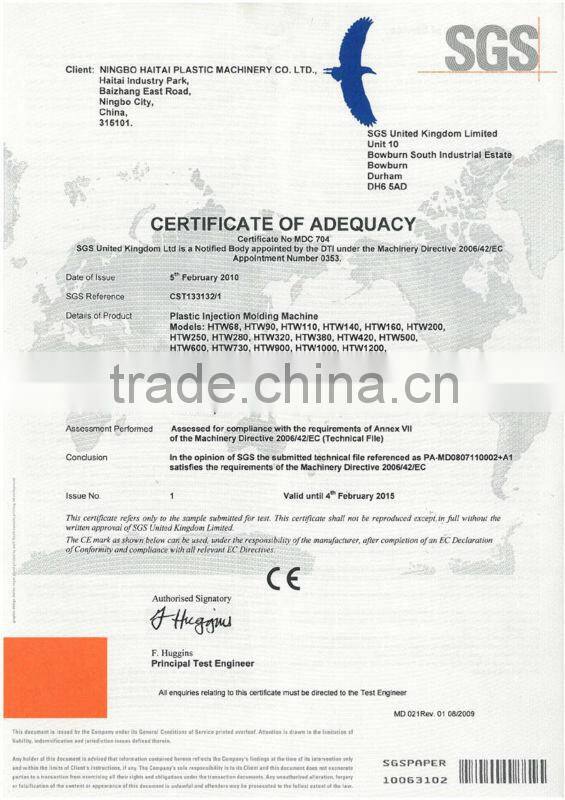 Fast Plastic Injection Machines HTW160F