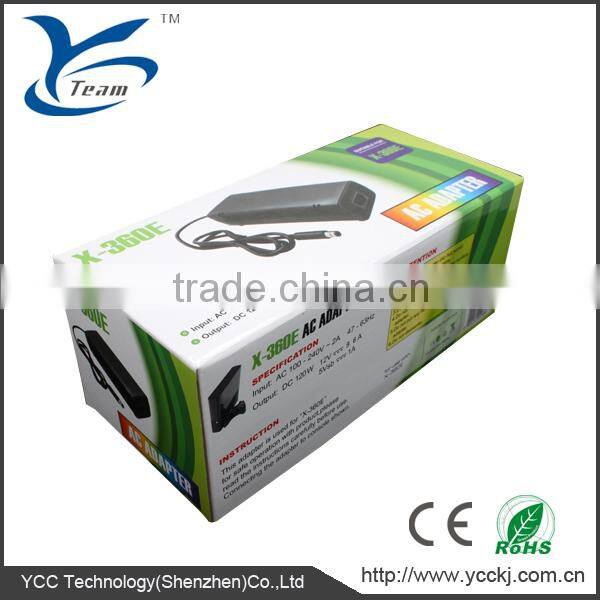 new products ! ! cheap video game accssory for xbox 360 E adapter brick black UK/EU/AU/US china manfacturer