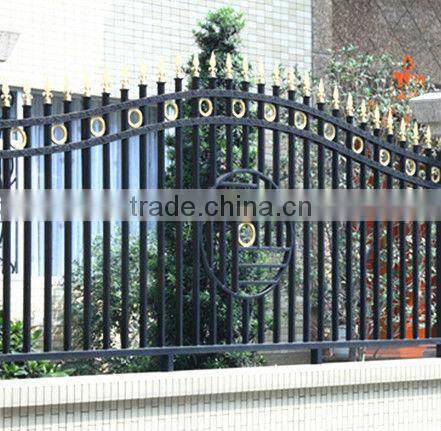 modern galvanized simple wrought iron balcony fence