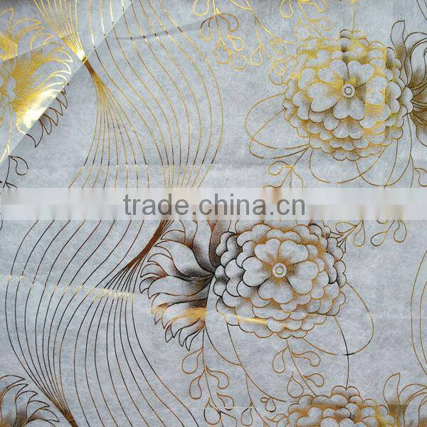 printed organza fabric/glitter organza fabric/ bronzing organza fabric