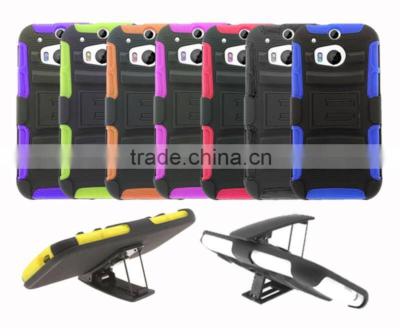 Dual layers protective phone cover for HTC One M8