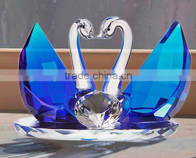 beautiful colorful gift crystal swan
