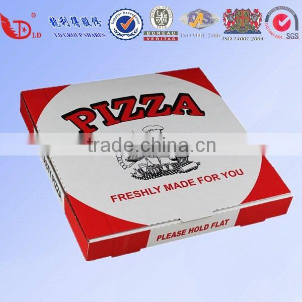 2016 Popular High Quality Custom Kraft Paper Pizza Box