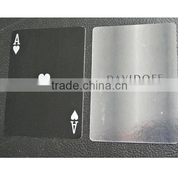 high end silver playing cards for advertising promotional gift casino wholesale