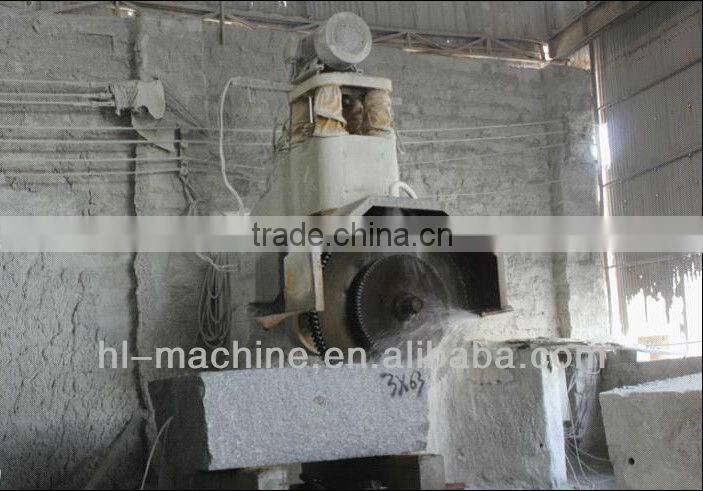 Single-arm Hydraulic Cylindrical Guide Multi Blades Brige Saw Stone Cutting Machine 12 Blades
