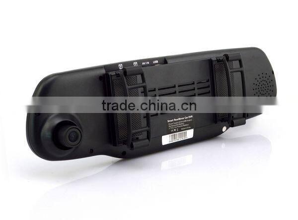 Chelong Factory 5.0inch Android 4.0.4 Dual Lens 120deg Wifi G-sensor GPS global media rearview mirror