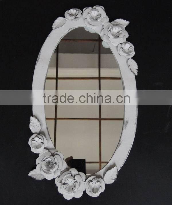 Wholesale vintage wrought iron oval mirror frame