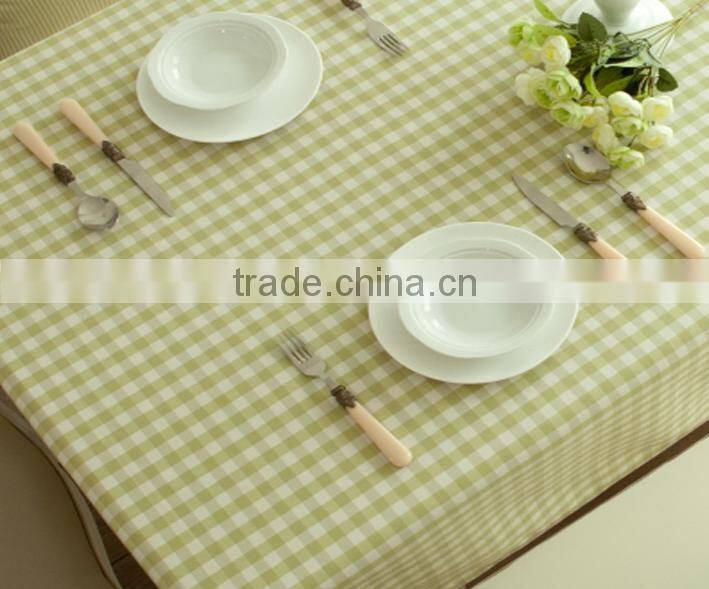 Eco-friendly printed mini check in different colors cotton table cloth ,Printed Table Cloth