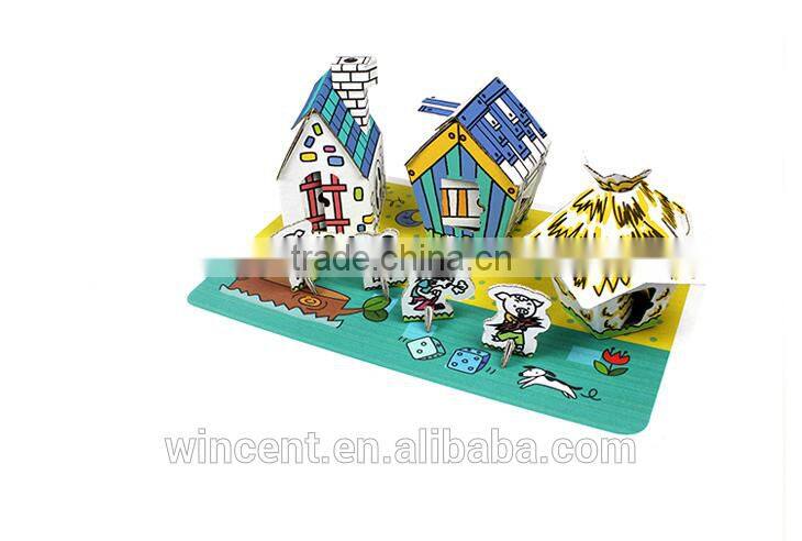 Kids Educational Toy 3D Paper Drawing Puzzle