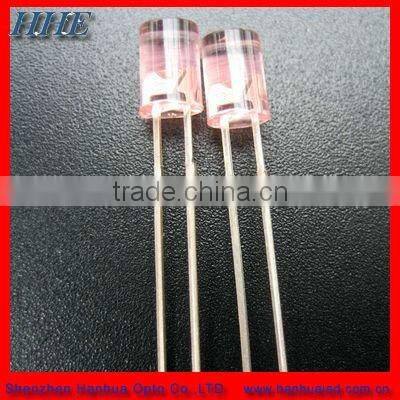 super bright 3mm flat top yellow through hole led diode
