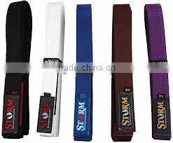 Martial arts karate taekwondo judo belts
