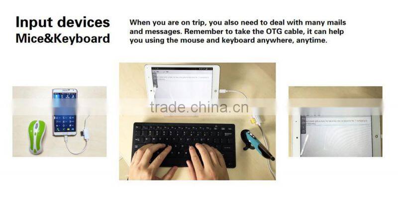 2015 new innovation products otg cable usb adapter for smart phone game