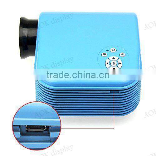 Portable Mini 1080P HD Multimedia LED Projector Home Cinema Video TV VGA 2*USB 2*HDMI