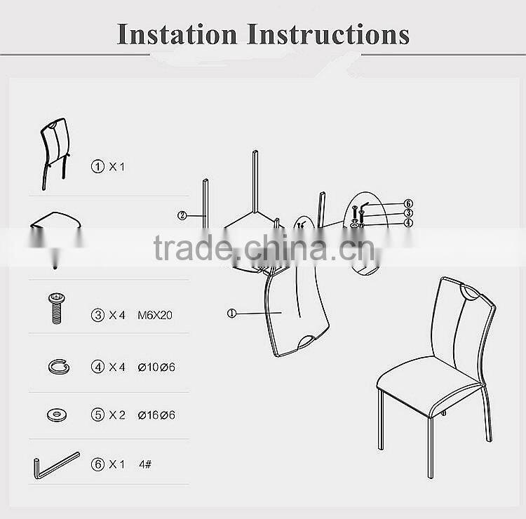 2016 hand made restaurant wholesale metal painted italian dining chairs