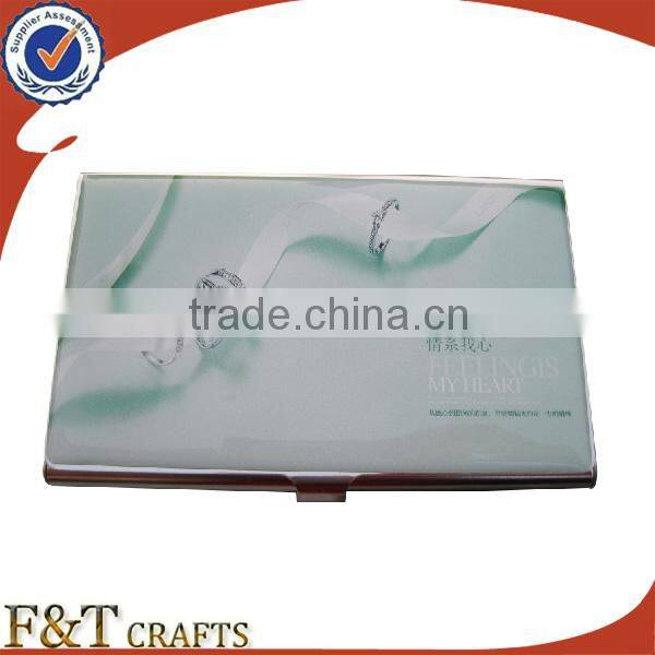 Manufactur metal and leather type name card printing for sales