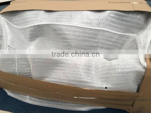 Commercial use office sectional genuine leather sofa 3 seating set designs