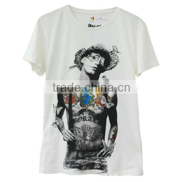 2013 hot saler!! fancy design 3d tshirt printing ,white t shirts