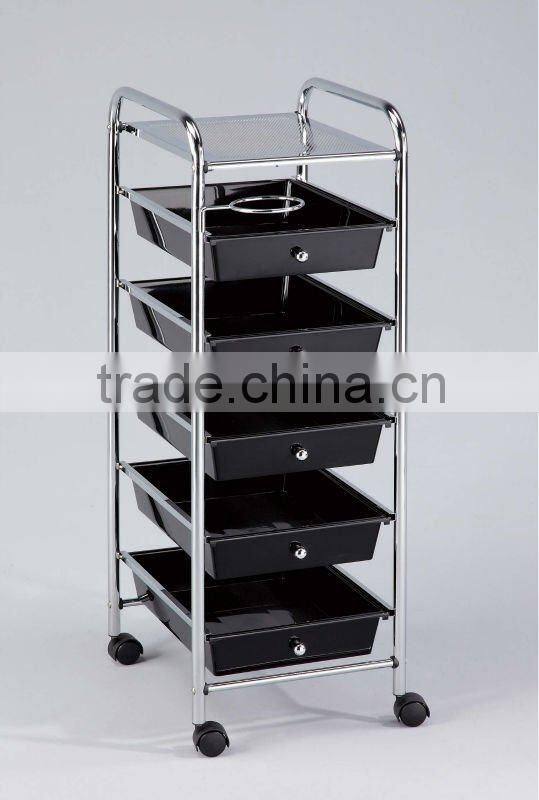 8 Drawer Plastic Trolley