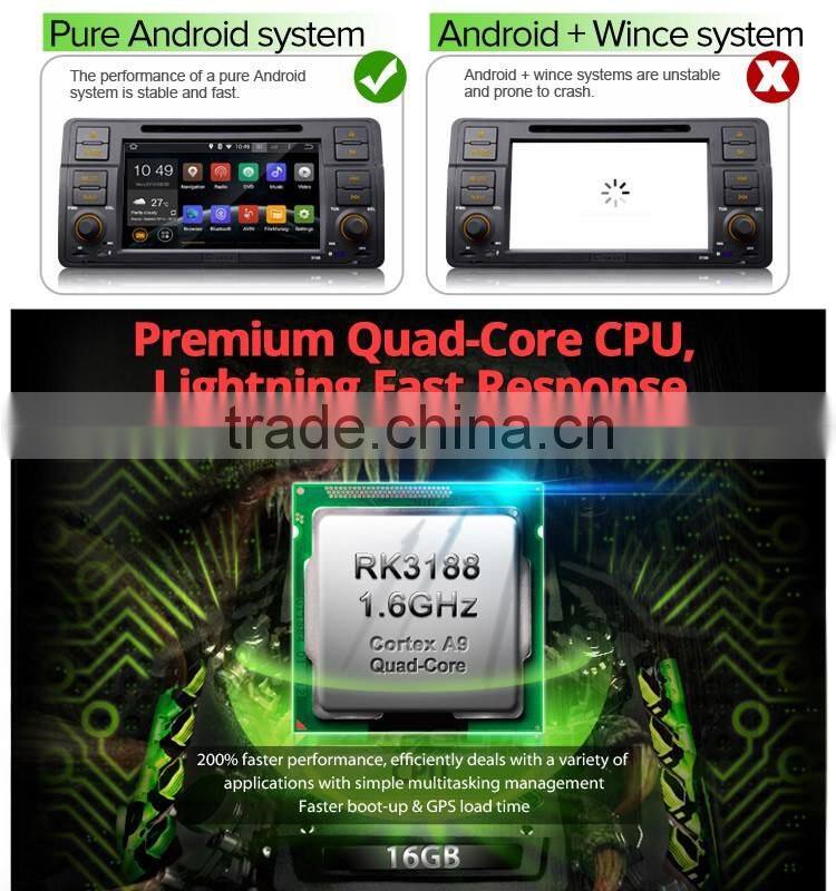 EONON GA5150F for BMW E46 Android 4.4.4 Quad-Core 7 inch Multimedia Car DVD GPS with Mutual Control Easy Connection