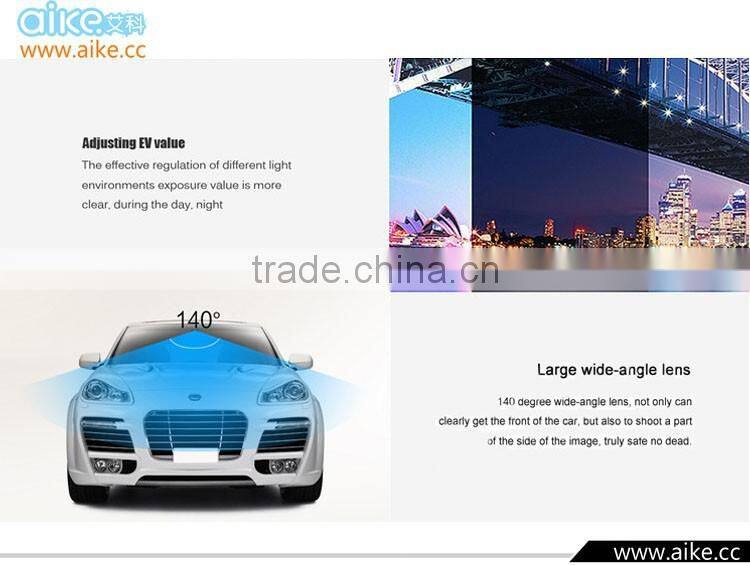 Dual lens Car DVR Dual Lens Car Black Box 2.0"TFT Full HD1080P External lens 720*480P With G-sensor Video recorder
