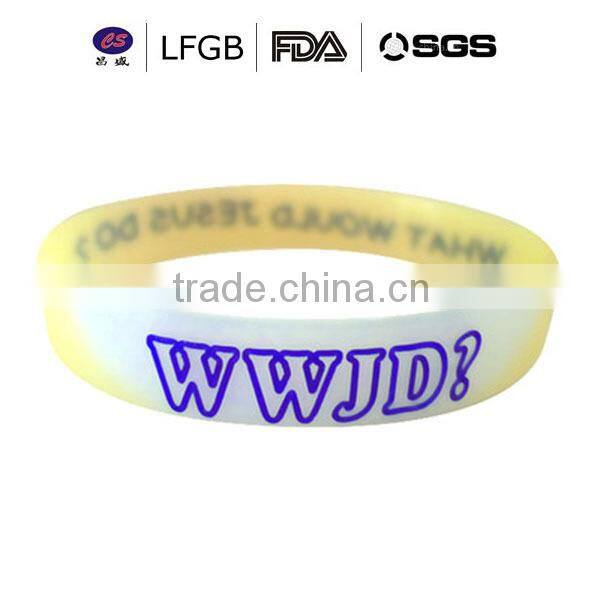 personalized Hallowmas silicone bracelets for gifts /new design silicone wristband for merry christmas