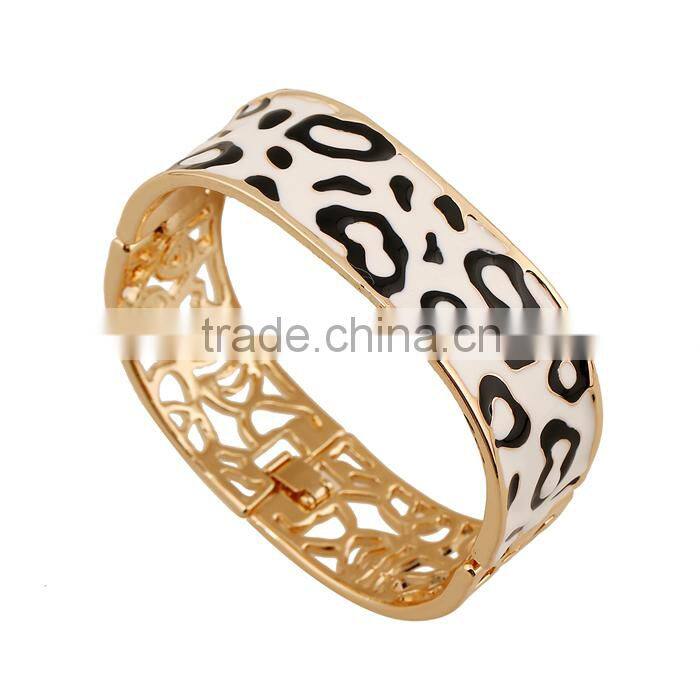 2015 new 18k Thick gold bracelet alloy bracelet Wild leopard bracelets