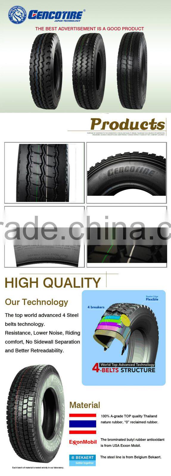 100% Thailand rubber cheap new all steel truck tire 12.00r24-20pr